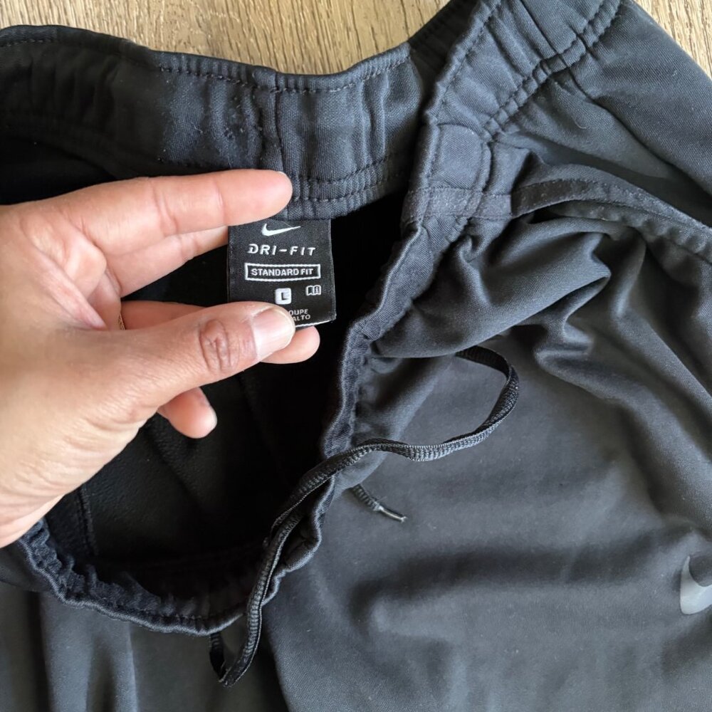 Nike Dri-Fit Standard Fit Mens Black Athletic Pants Size Large - Picture 5 of 7